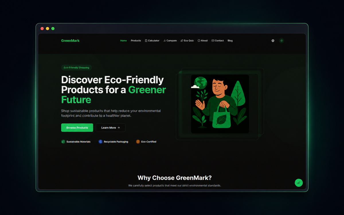 GreenMark project interface